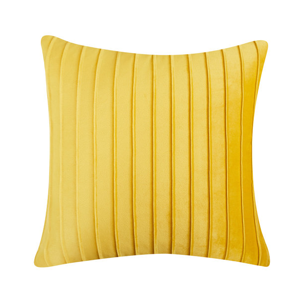 Everly Quinn Striped Velvet Pillow Cover Wayfair
